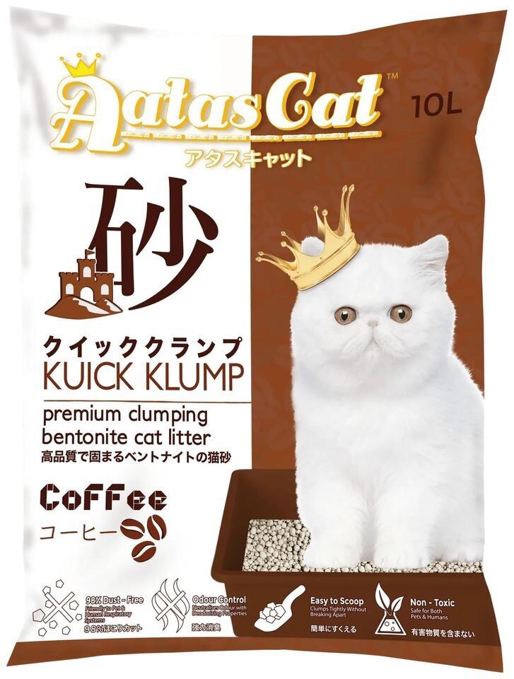 Cát vệ sinh cho mèo đất sét Aatas Cat 10L (7kg)