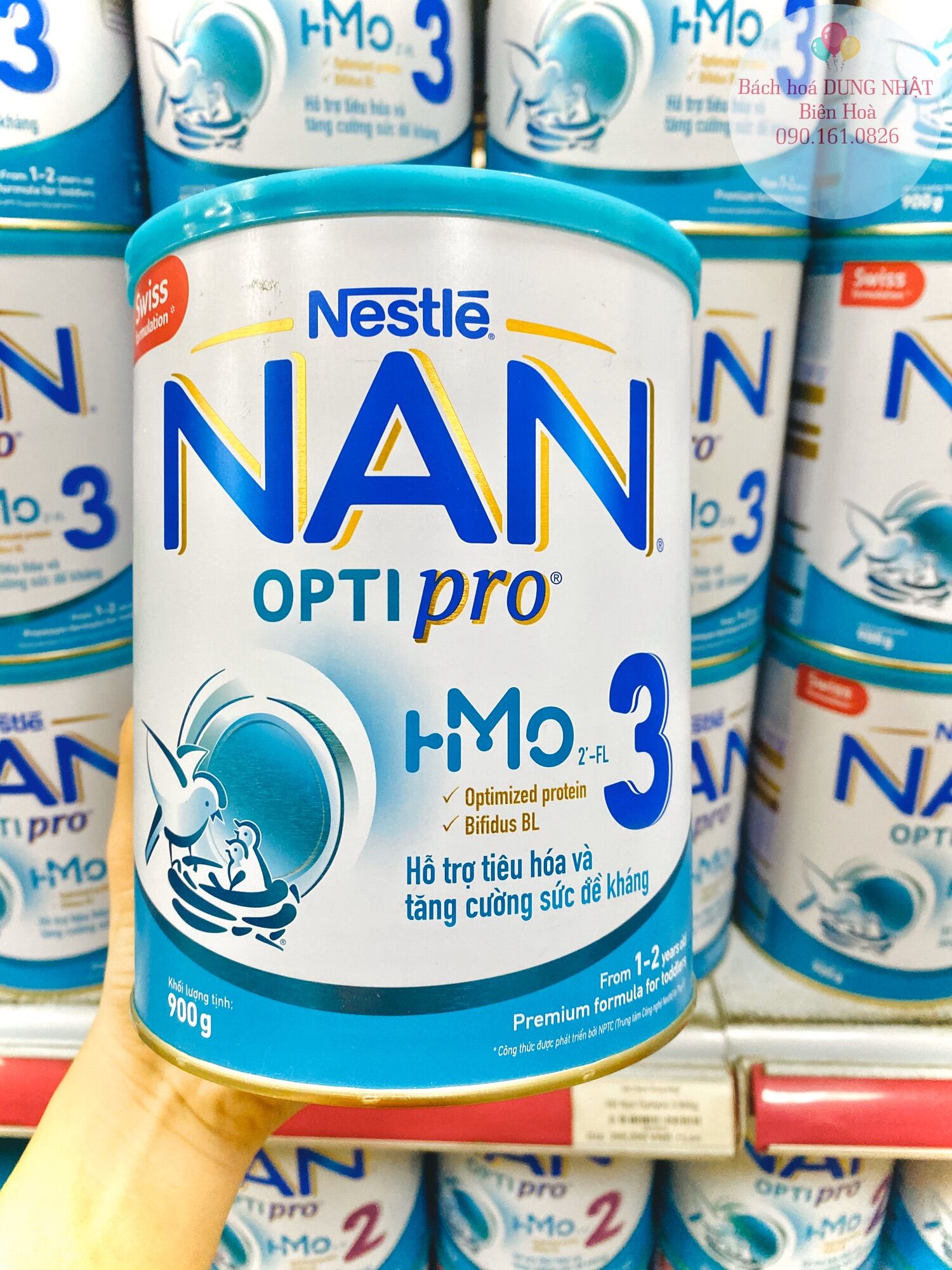 Sữa bột NAN Optipro số 3 1-2 tuổi 900g