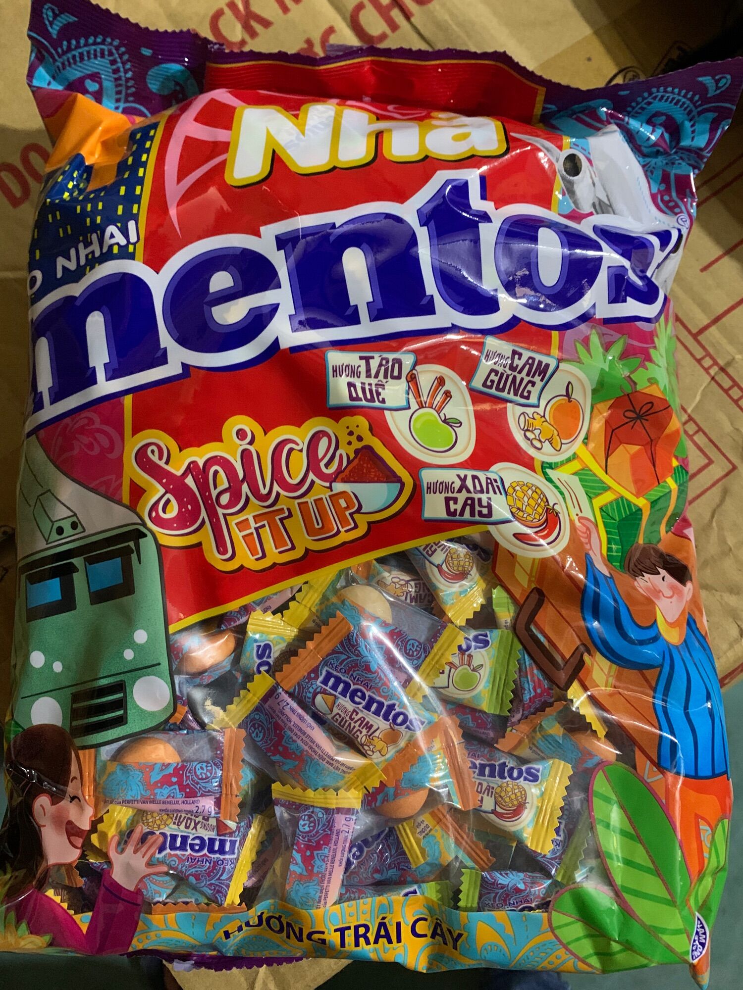 Kẹo Nhai Mentos hương trái cây 1kg