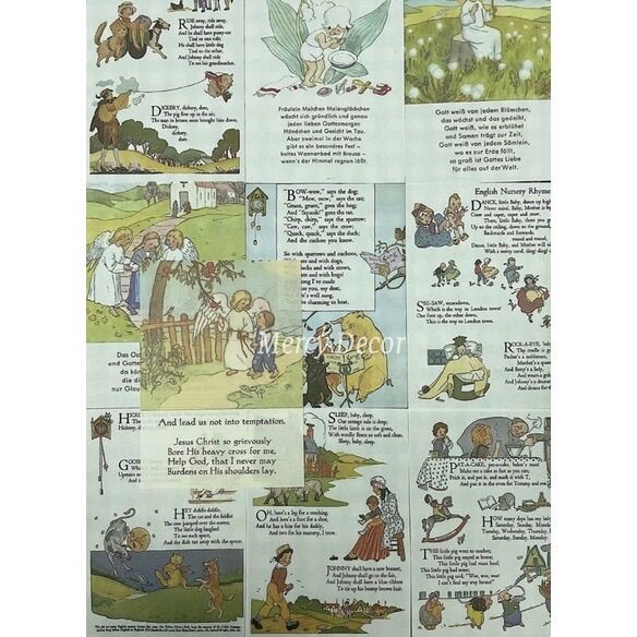 Set Giấy Retro Vintage - Junk Journal Paper - Mercy
