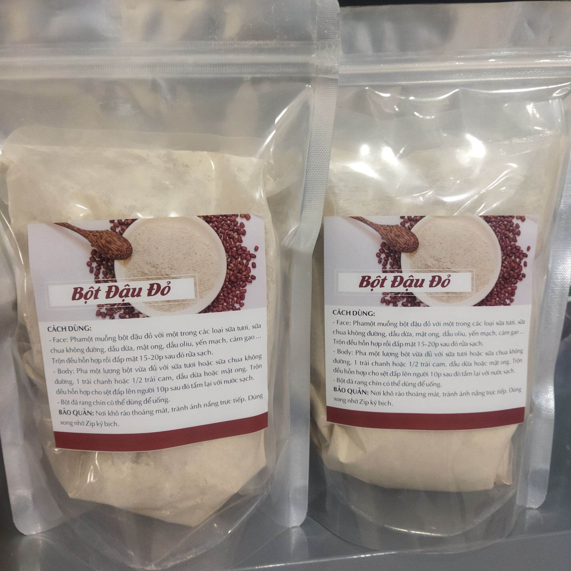 1kg bột đậu đỏ rang sẵn xay mịn