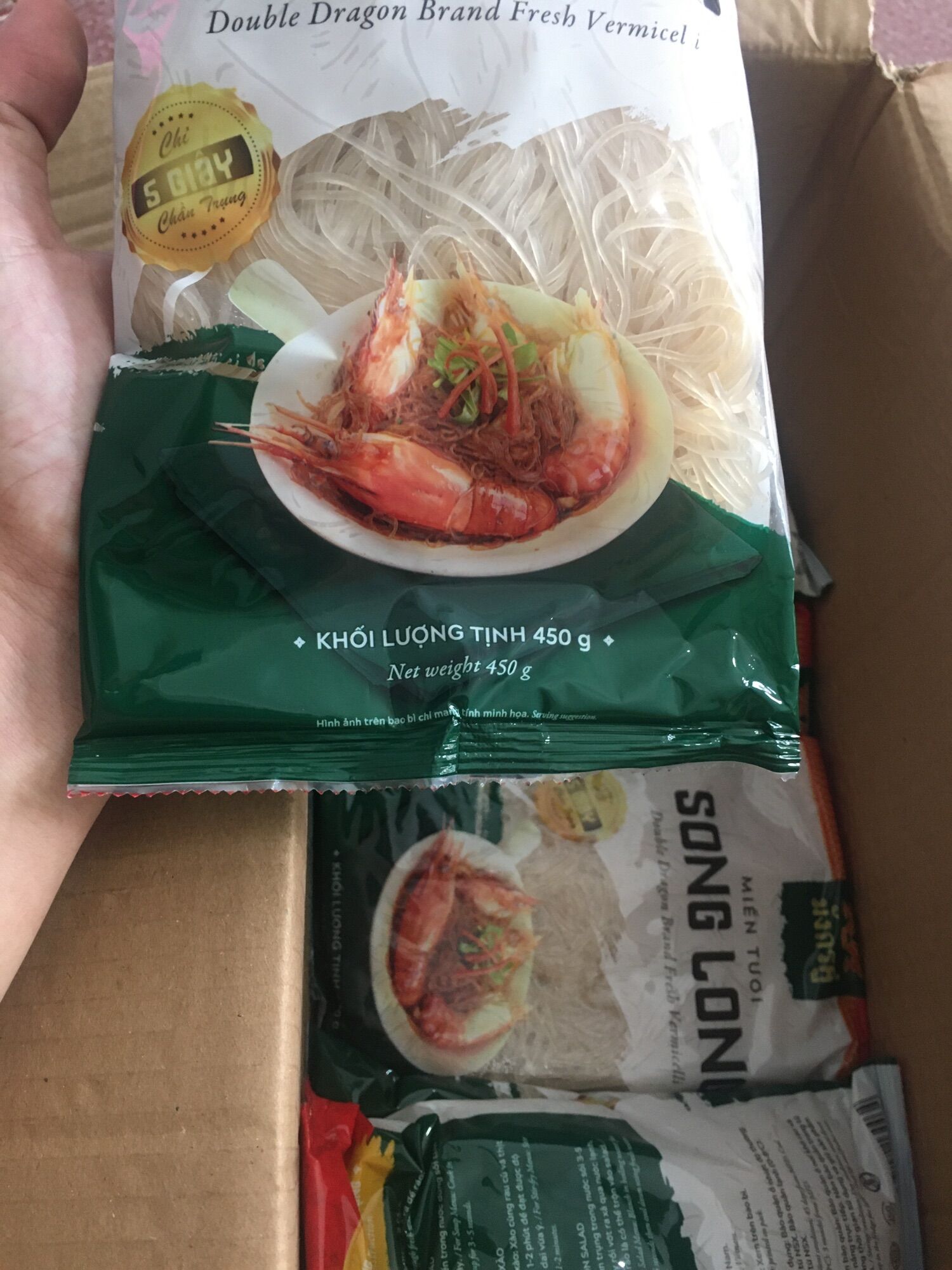 Miến Thái tươi Song Long 450g