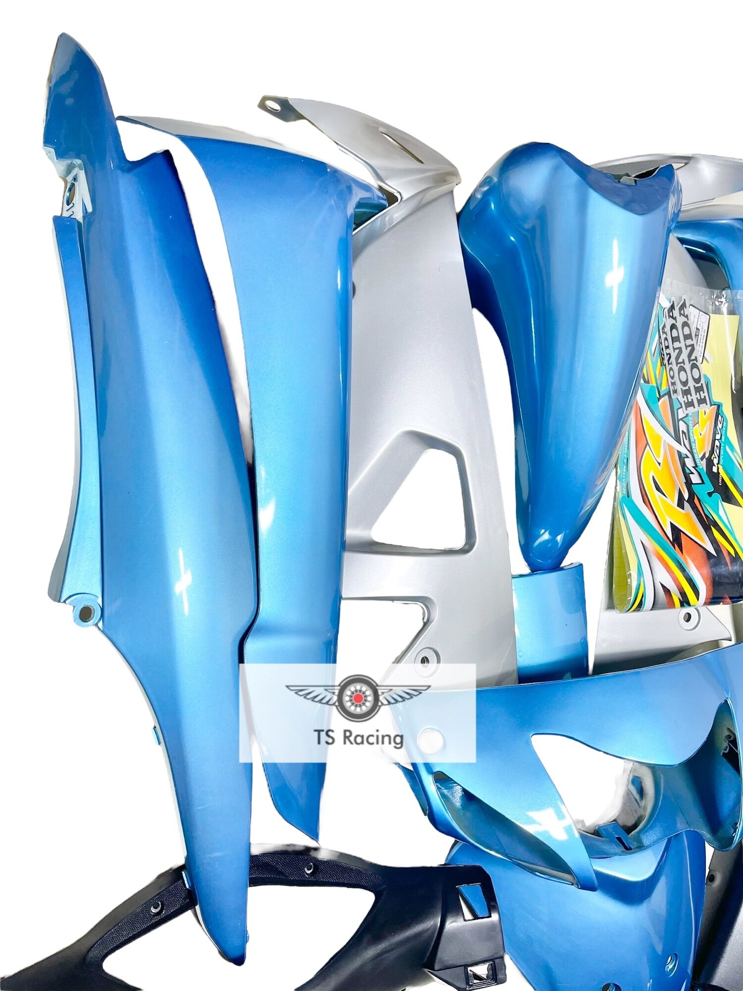 Dàn áo wave rs xanh dương - tặng team 3 lớp