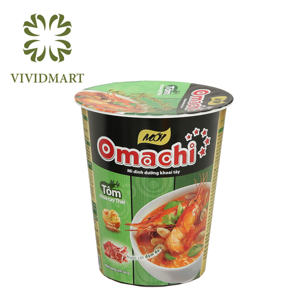 [1 CUP] - OMACHI INSTANT CUP NOODLE 3 FLAVOURS: BEEF STEW SAUCE FLAVOUR - PORK RIB FLAVOUR - HOT&SOUR SHRIMP FLAVOUR  (66-72G/CUP)