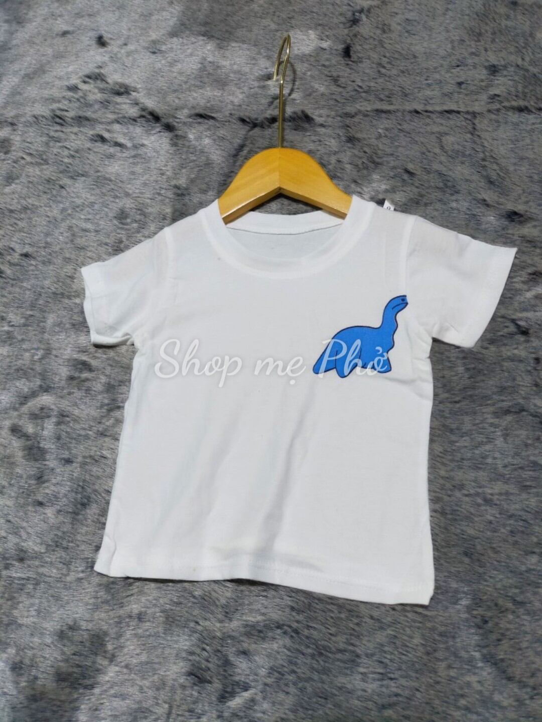 [ẢNH THẬT] Áo Thun Cộc Tay Khủng Long Cho Bé 7-18kg