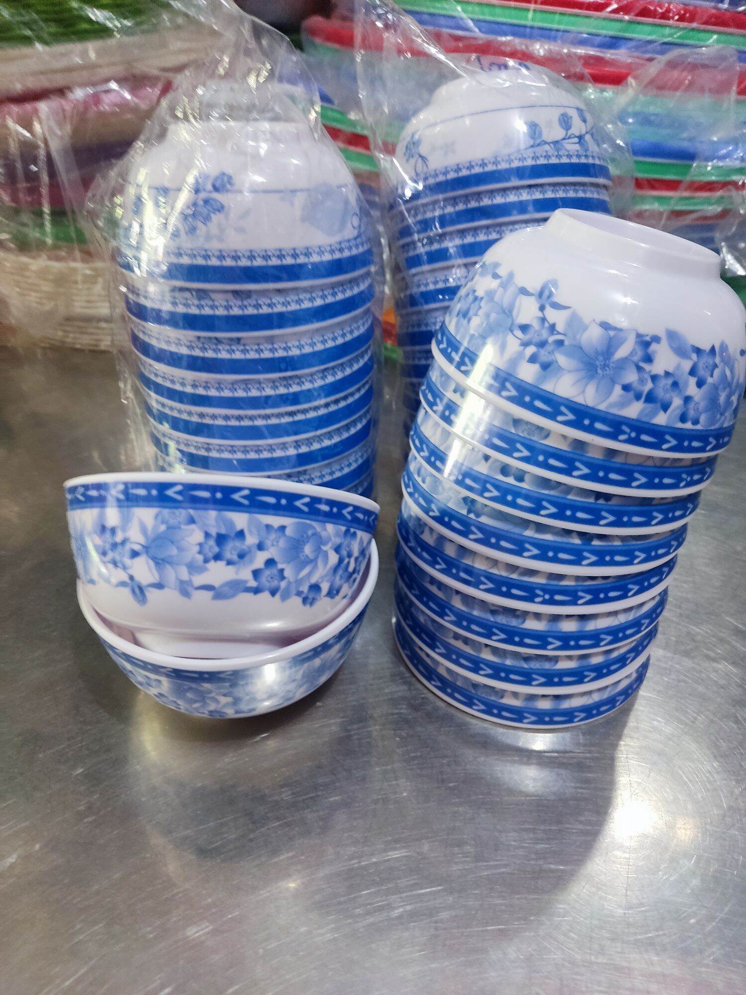 10 CHÉN BÔNG DÙNG ĂN CƠM NHỰA MELAMINE .