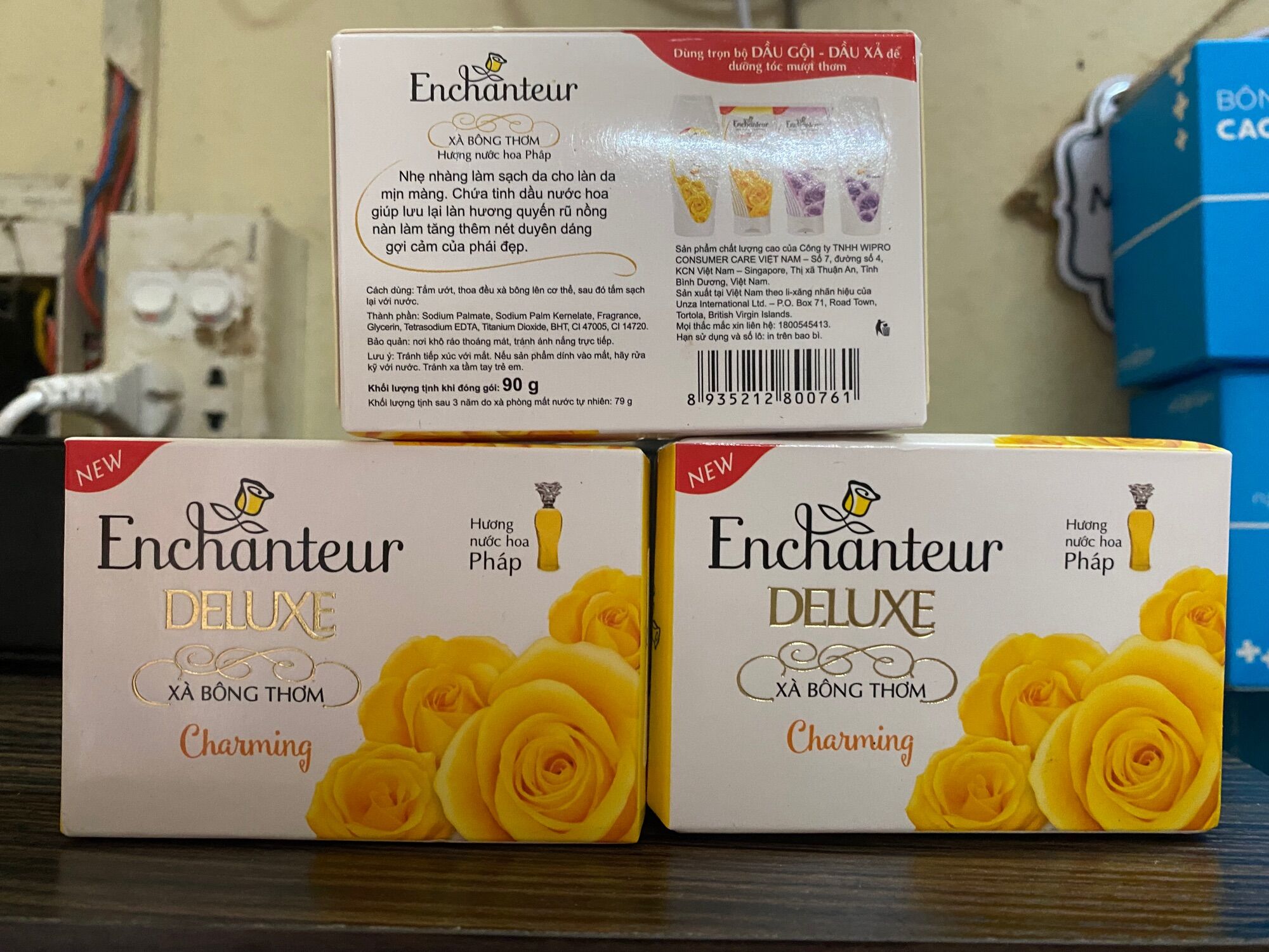 Xà bông cục Enchanteur charming 90g