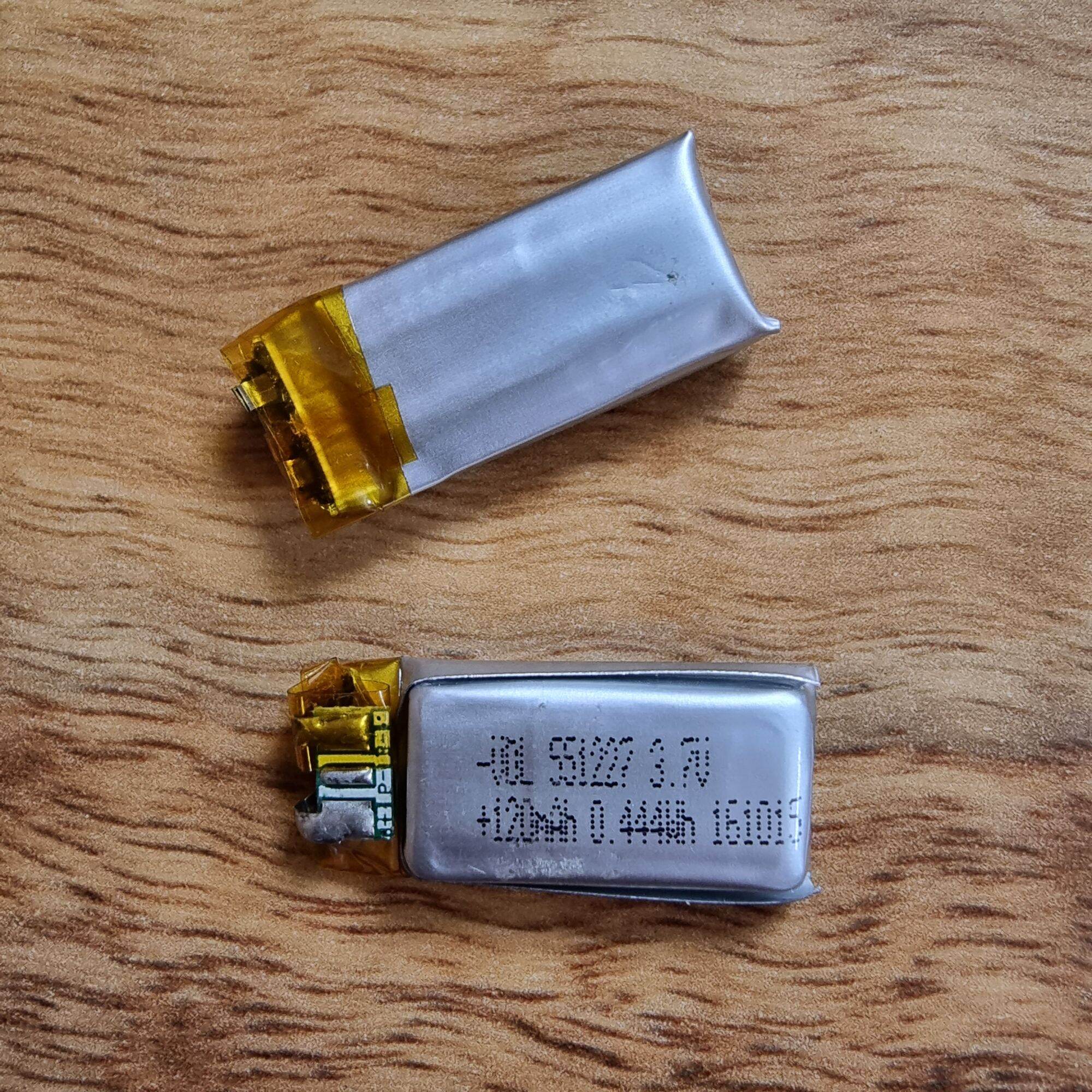 Pin Lithium Polymer 551227 có mạch bảo vệ / 3.7v  120mah (mới tồn kho)