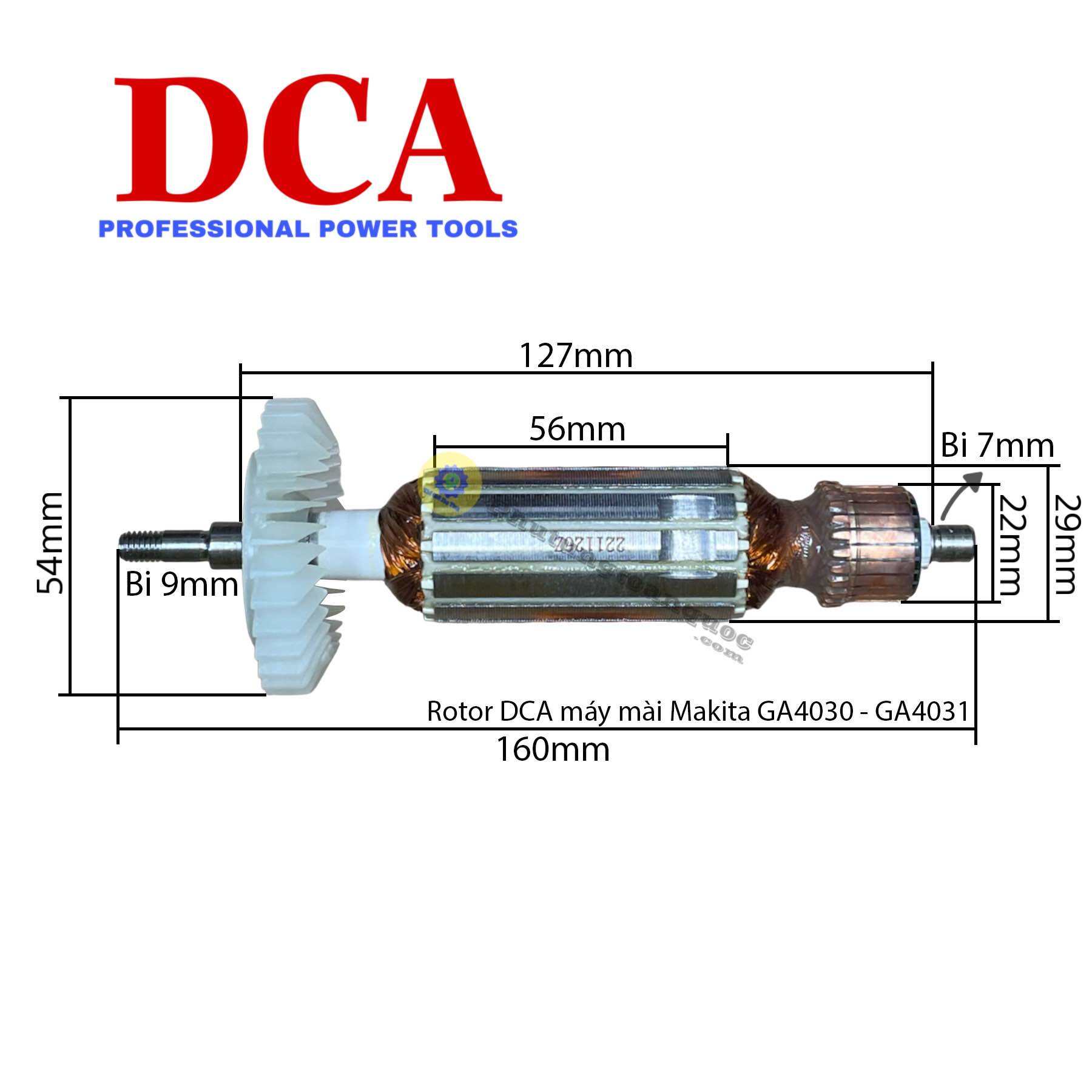 Rotor Máy Mài Góc Makita GA4030 - GA4031 | Ruột Máy Mài 100mm Makita GA 4030 Quấn 100% Dây Đồng