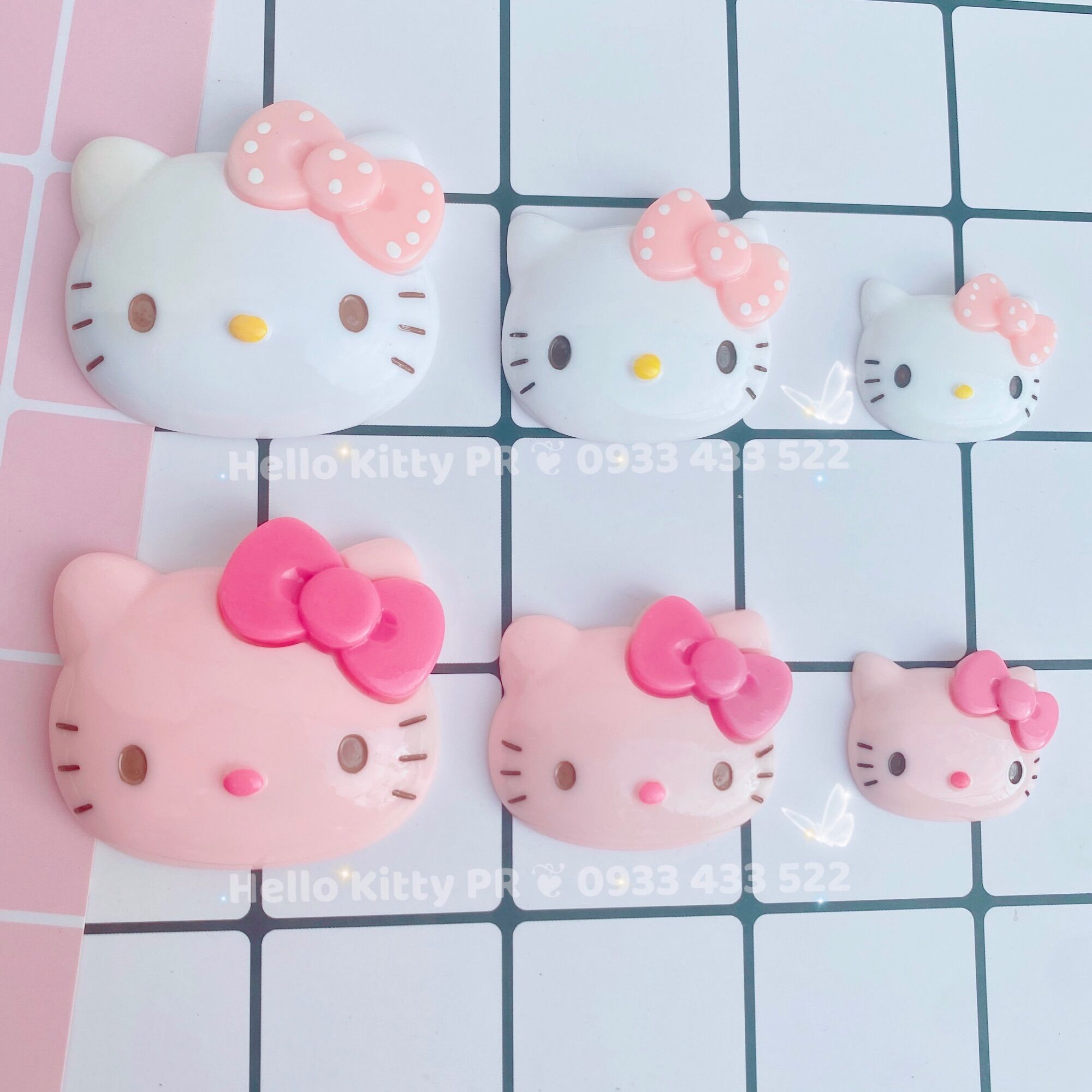Charm icon trang trí phụ kiện Hello Kitty - Doremon Doraemon