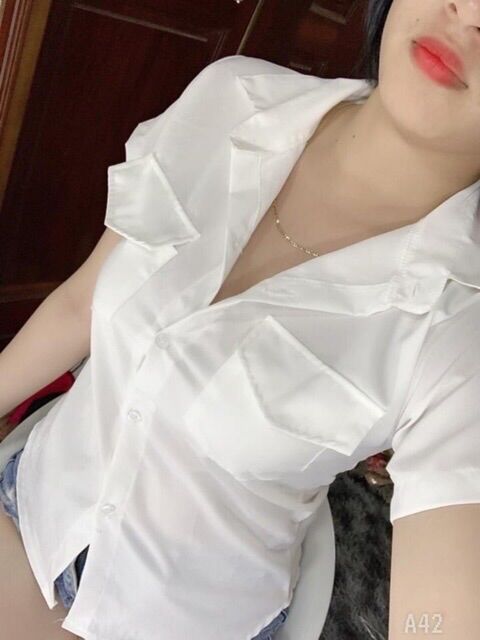 [HCM]Áo sơ mi trơn tay ngắn