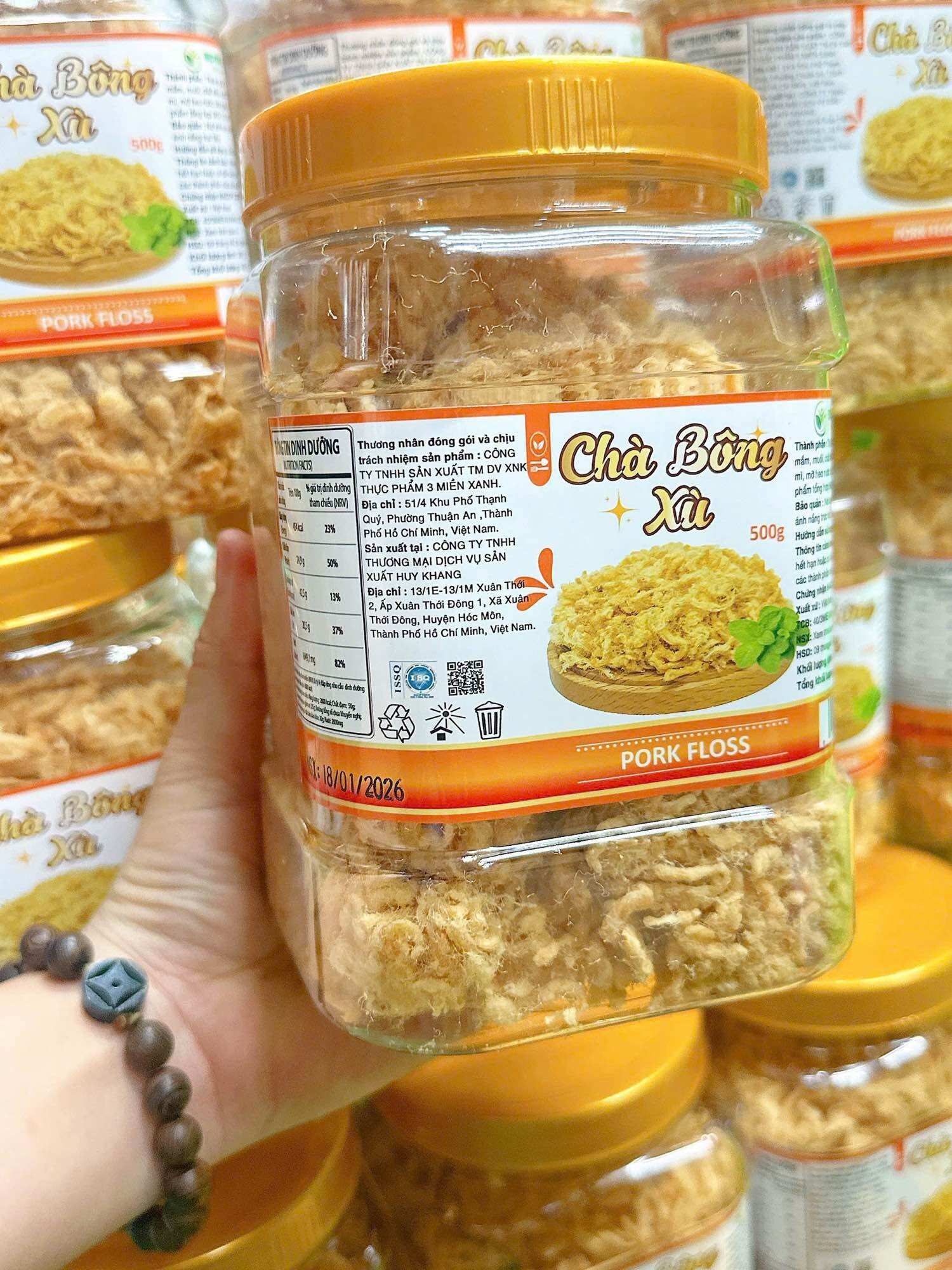 Chà Bông Xù Loại Đặc Biệt - Lon 250g - Đồ Ăn Vặt