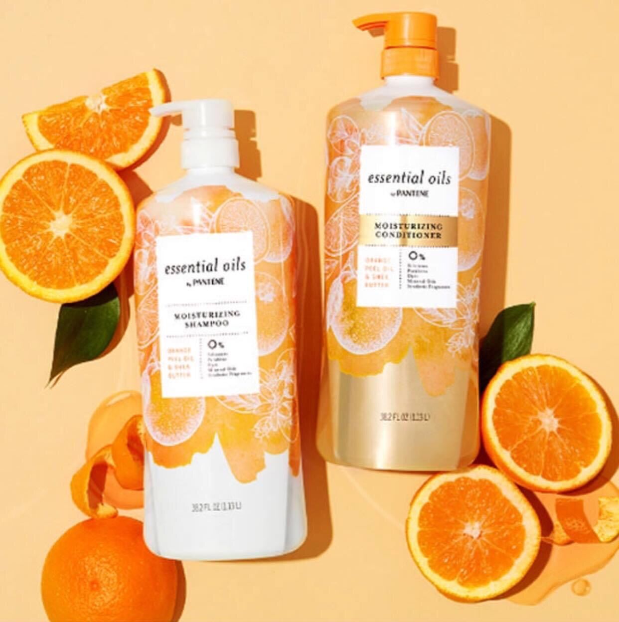 ??????bộ dầu gội và xả pantene essential oils moisturizing 2 x 1.13l??????
