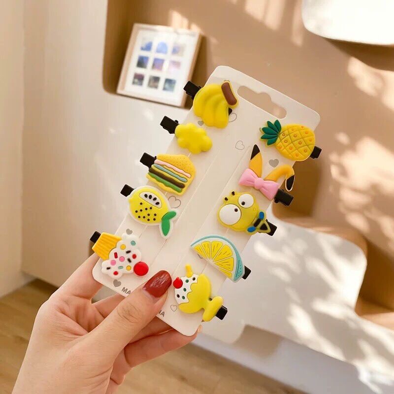 Set 10 Kẹp Tóc Hàn Quốc Cute Cho Bé (SPKT1)