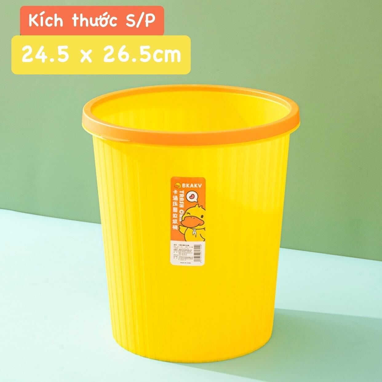 Thùng rác con vịt vàng