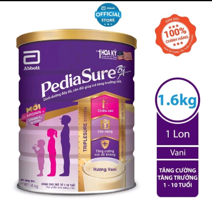 Sữa bột pedia sure 1.6kg - ảnh sản phẩm 1