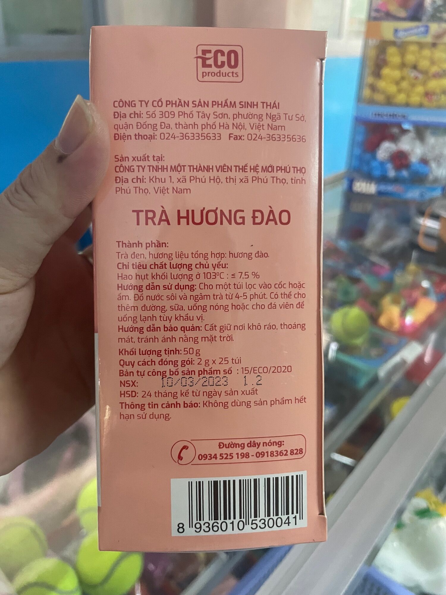 [HCM]Trà túi lọc vị đào Cozy