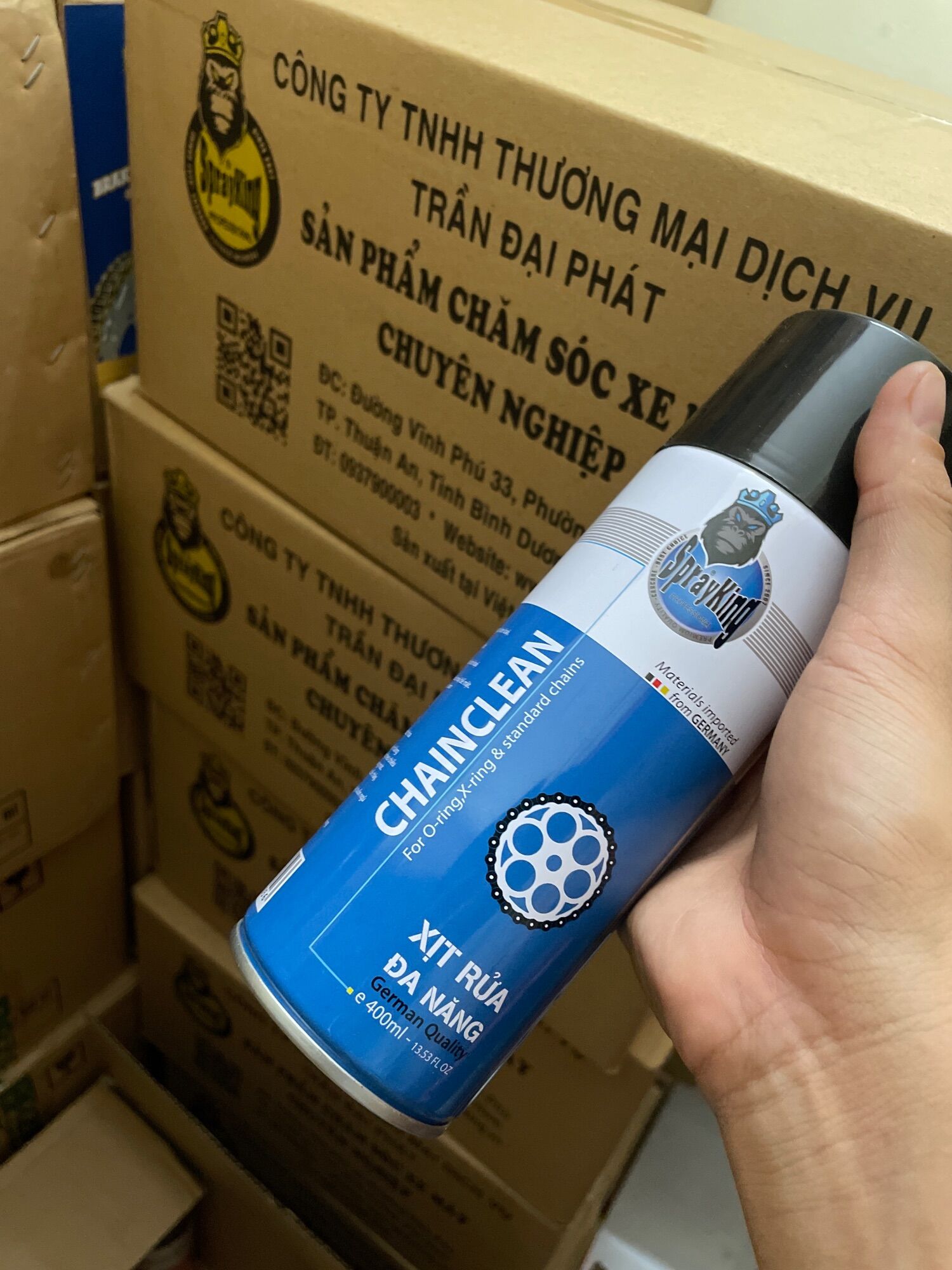 Rửa sên sprayking chai 400ml + Bàn chải chà sên