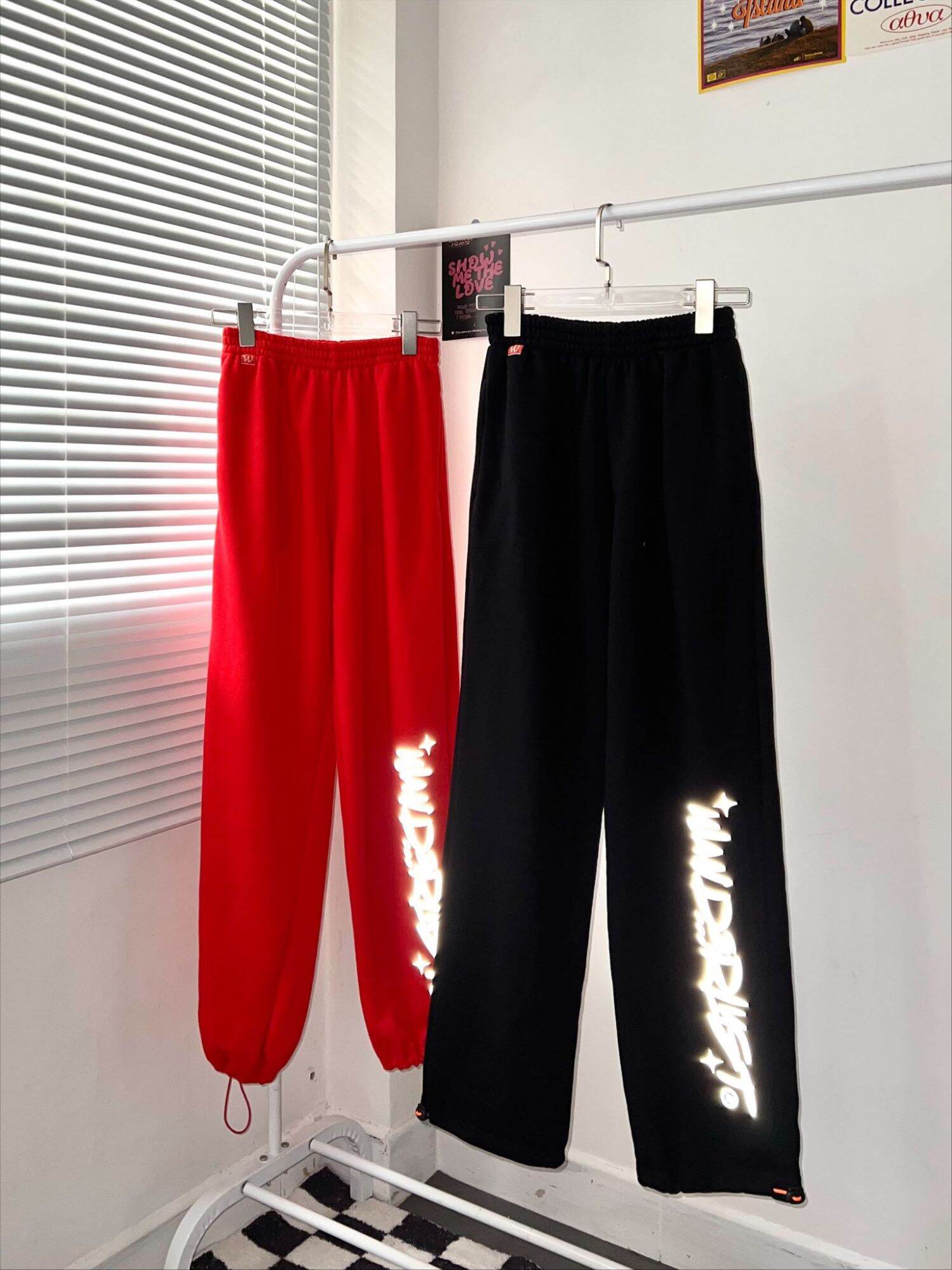 Quần Jogger rút dây in phản quang FW22