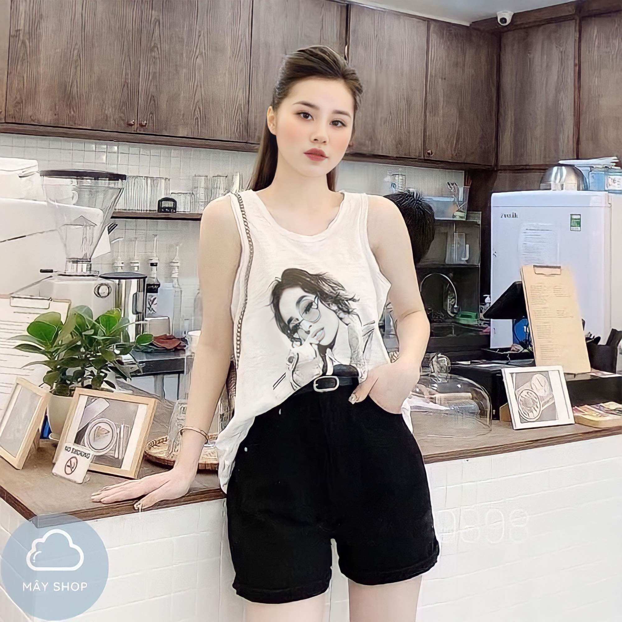ÁO THUN GIẤY BA LỖ CÔ GÁI