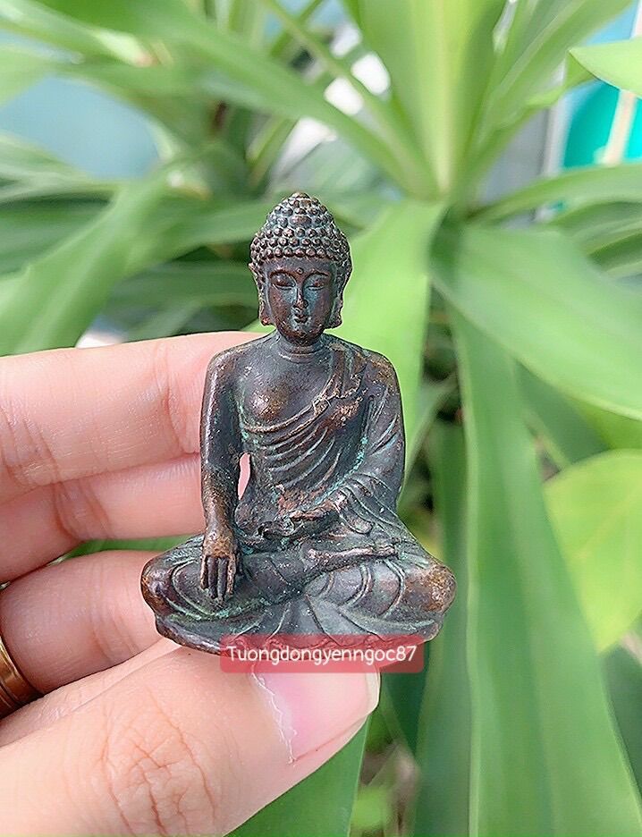 Tượng đồng đỏ giả cổ phật thích ca mâu ni