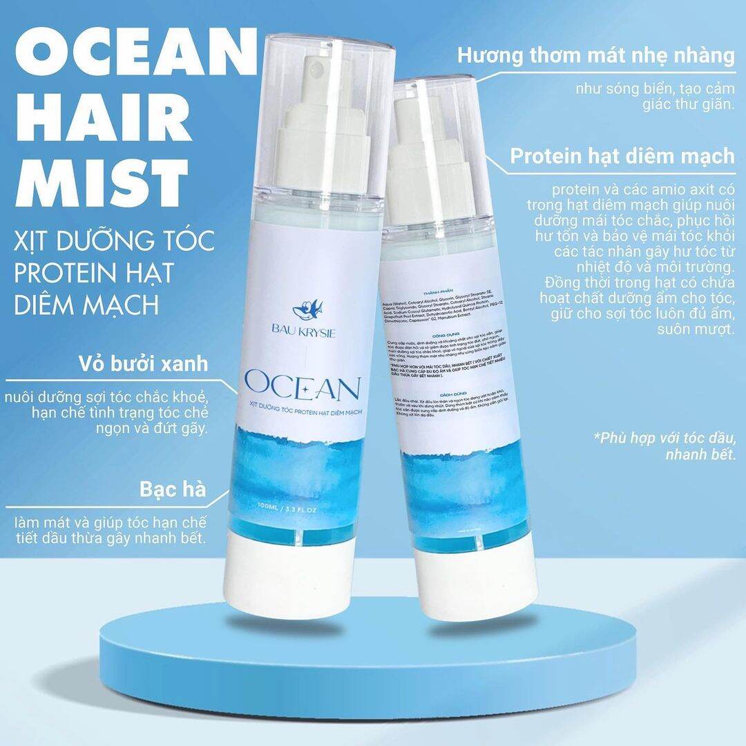 Xịt dưỡng tóc ocean – ocean hair mist _ tặng quà