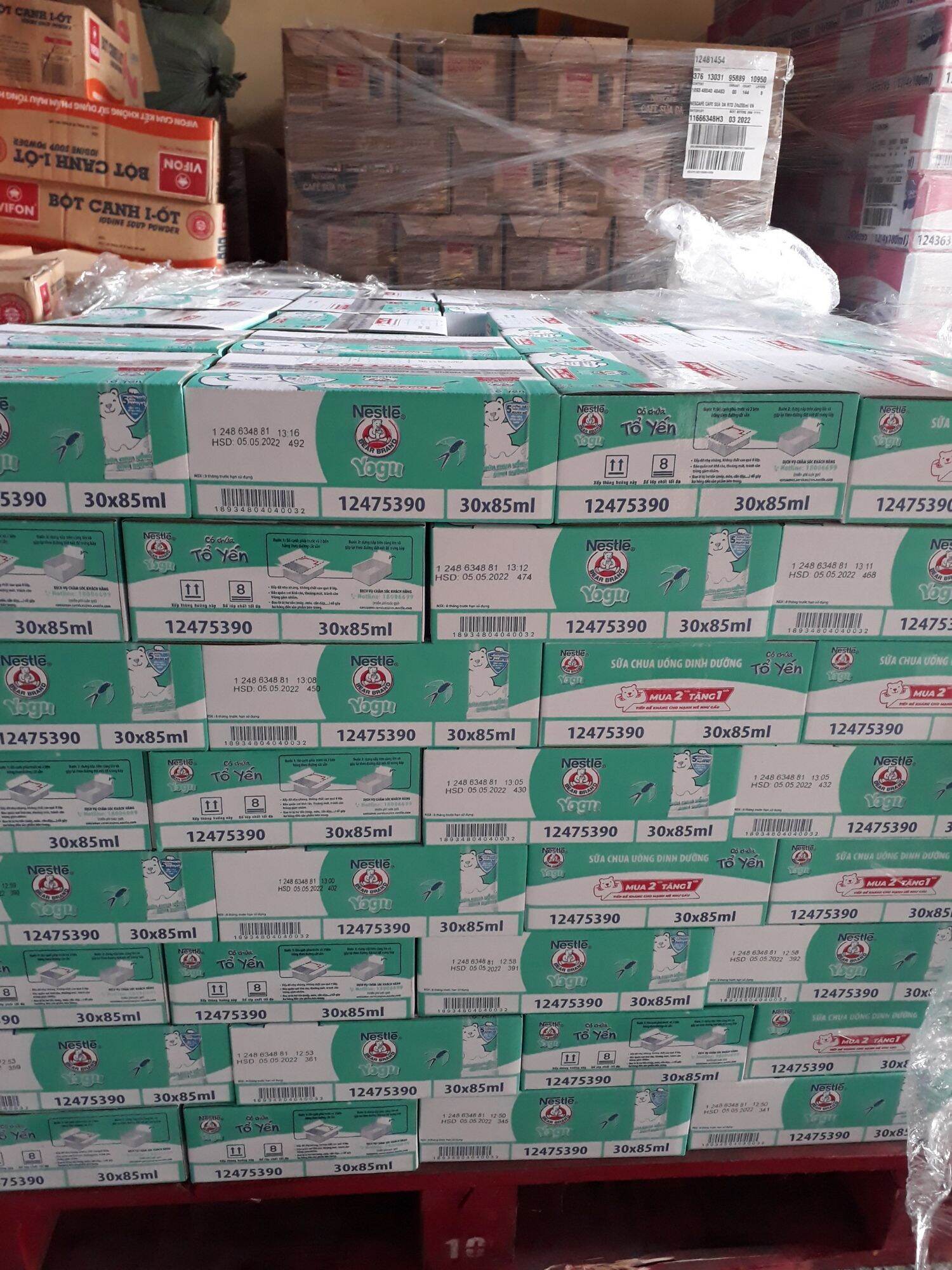 Thùng sữa chua uống dinh dưỡng nestle 30 gói ×85ml