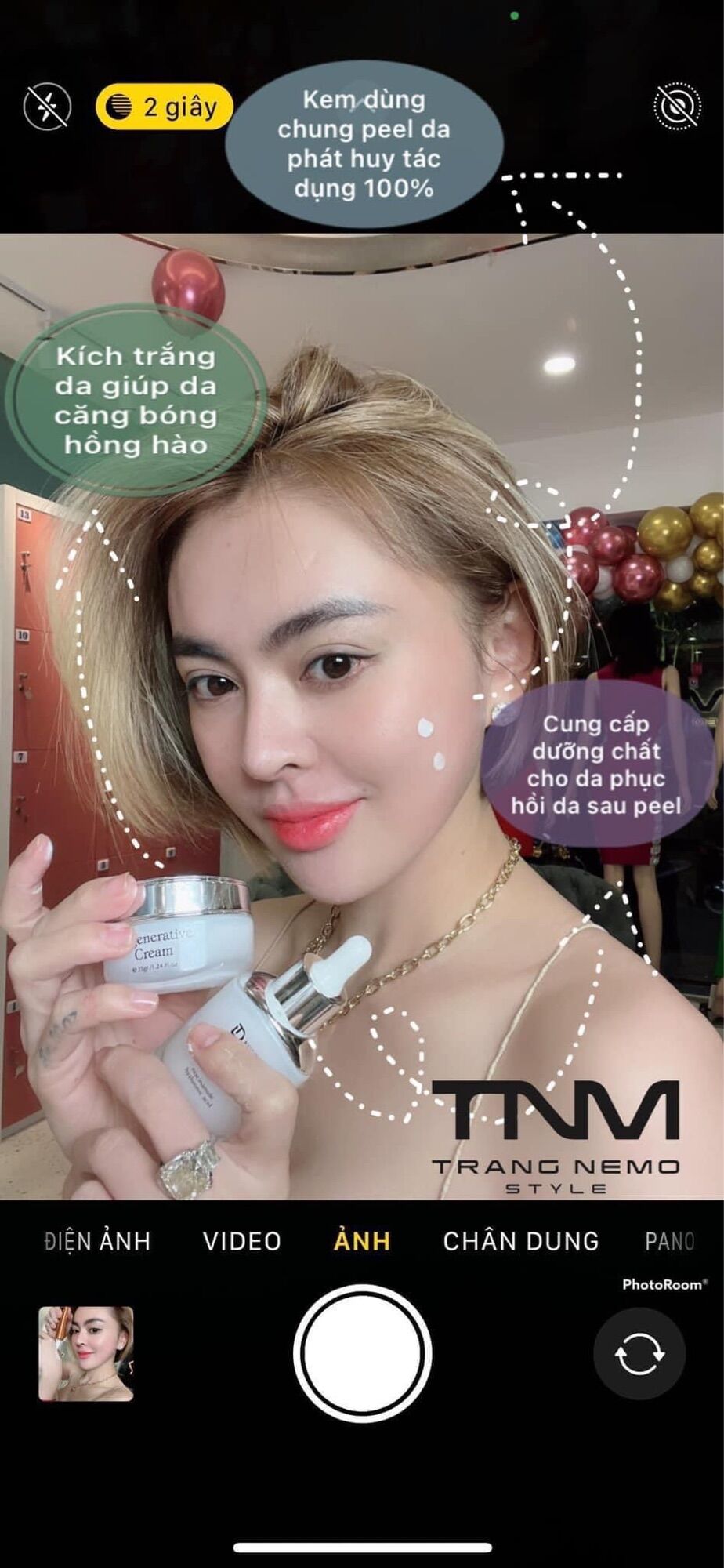 Combo kem face serum và chống nắng Trang Nemo