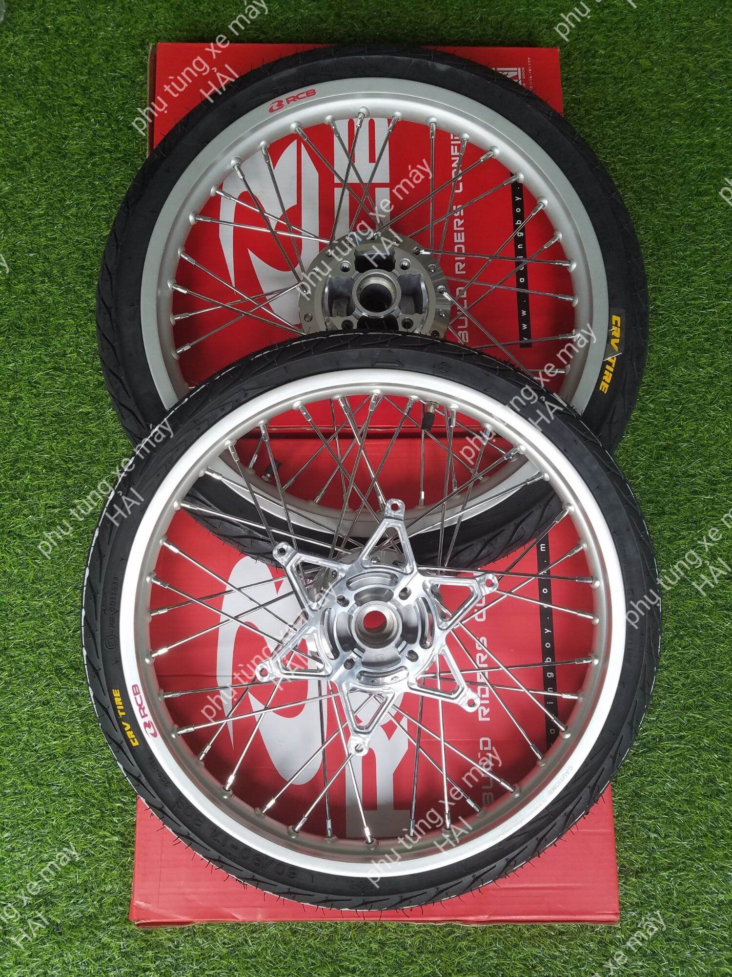 Bánh căm dành cho honda sonic 150 niềng rcb 1,4 1.4 kèm lòng đĩa cnc full vỏ ruột hông nhỏ crv size 60 -70 lắp honda sonic như zin không cần chế msp A1