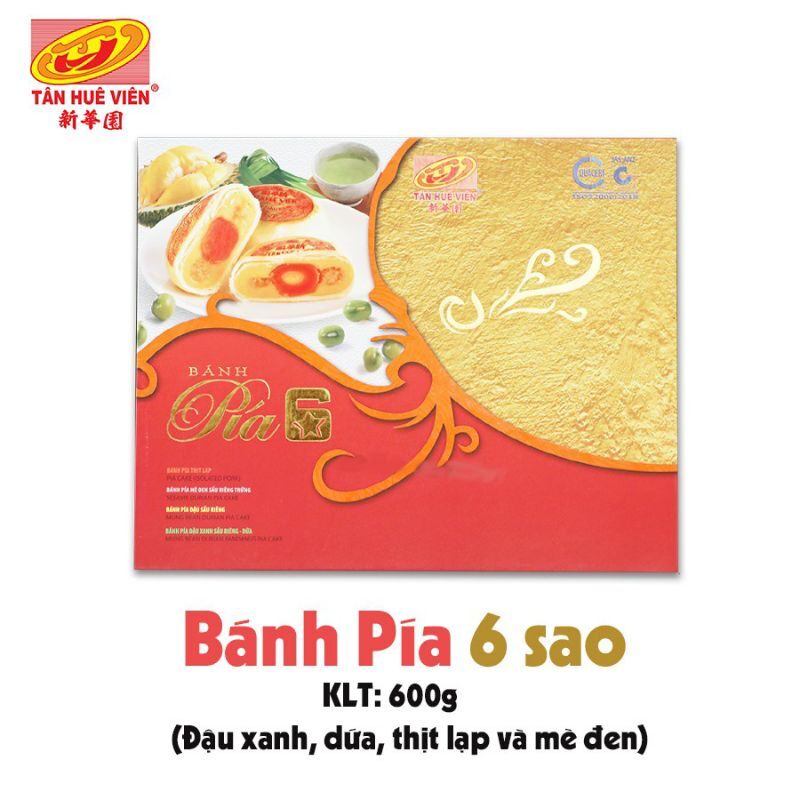 Hộp bánh pía 6 sao Tân Huê Viên