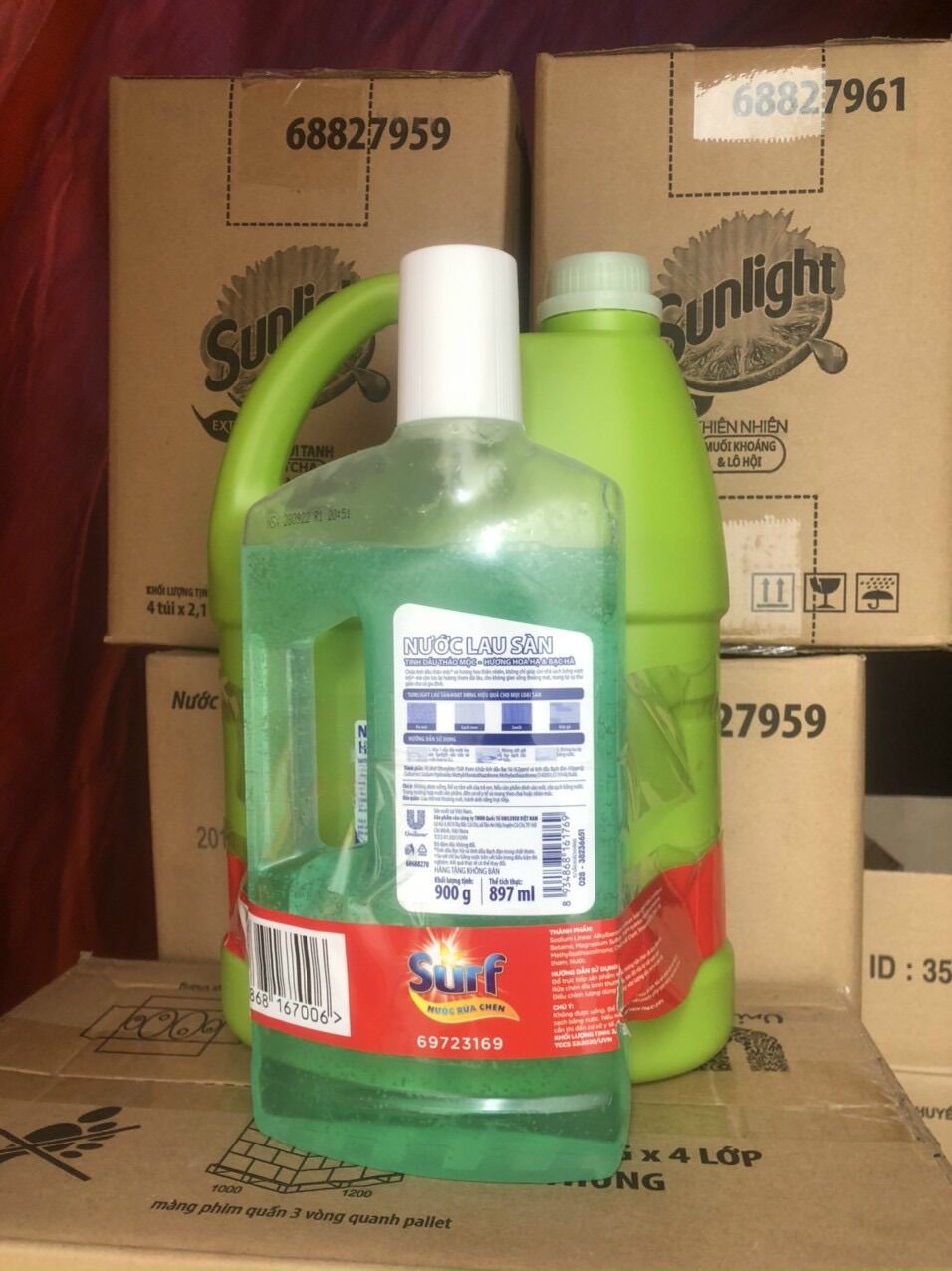Nước Rửa Chén Surf Chanh Xả / tắc 3.8Kg