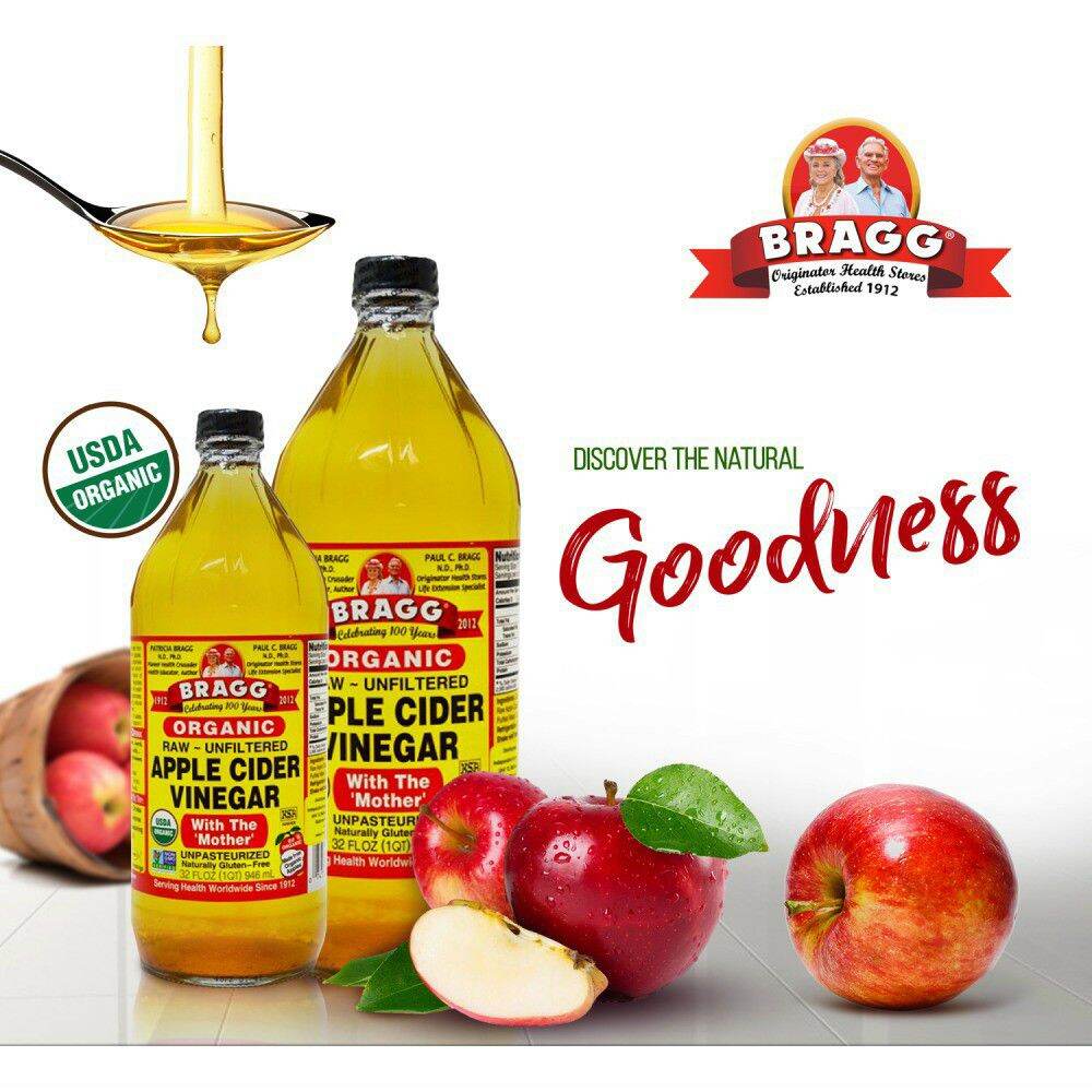 Giấm táo hữu cơ BRAGG 473 ML- Mỹ HSD 2025