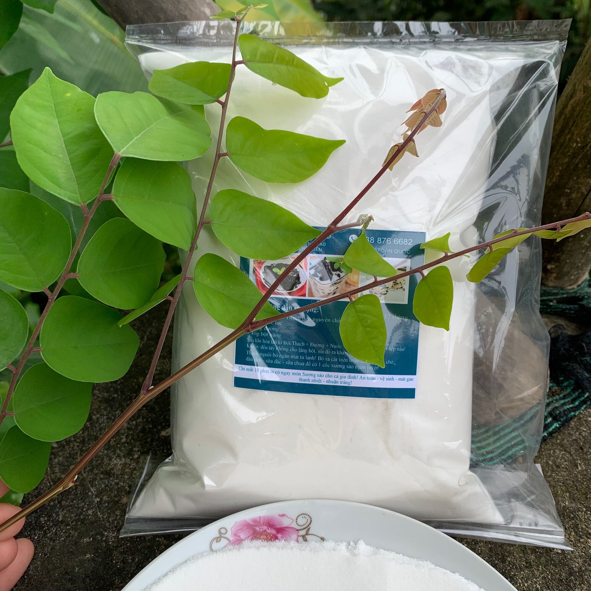 Bột sương sáo Trắng gói 1kg