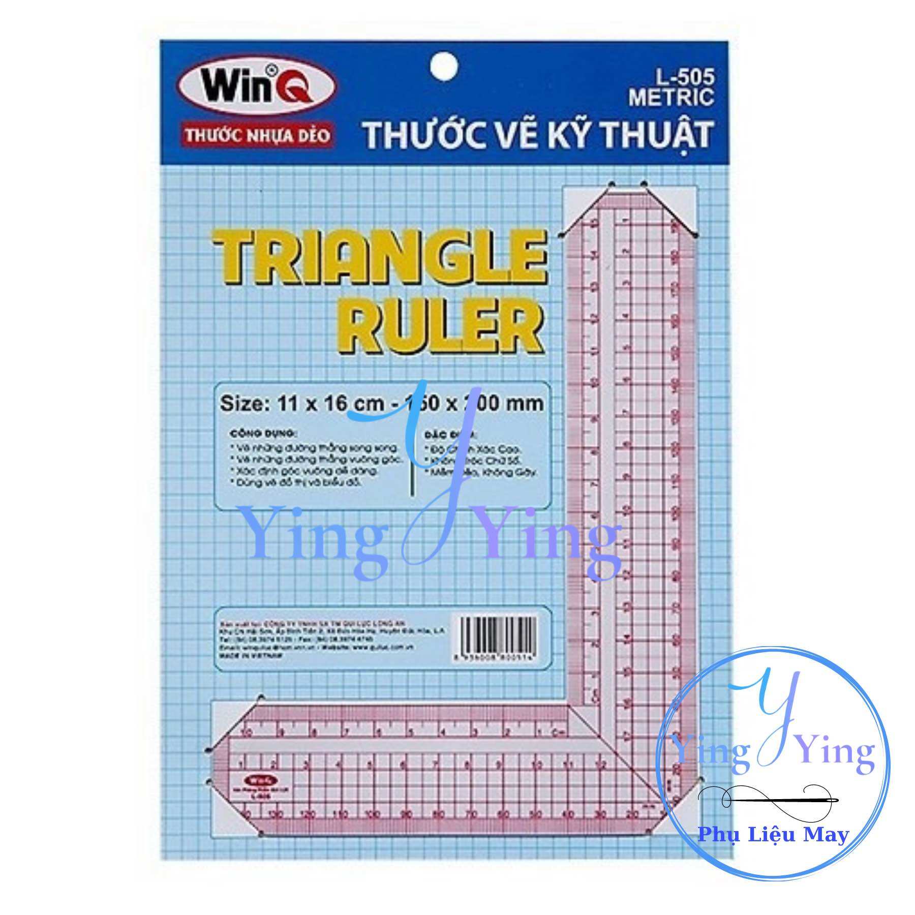 Thước Kẻ Vuông Góc, Thước Nhựa Dẻo chữ L - Thước vẽ kỹ thuật