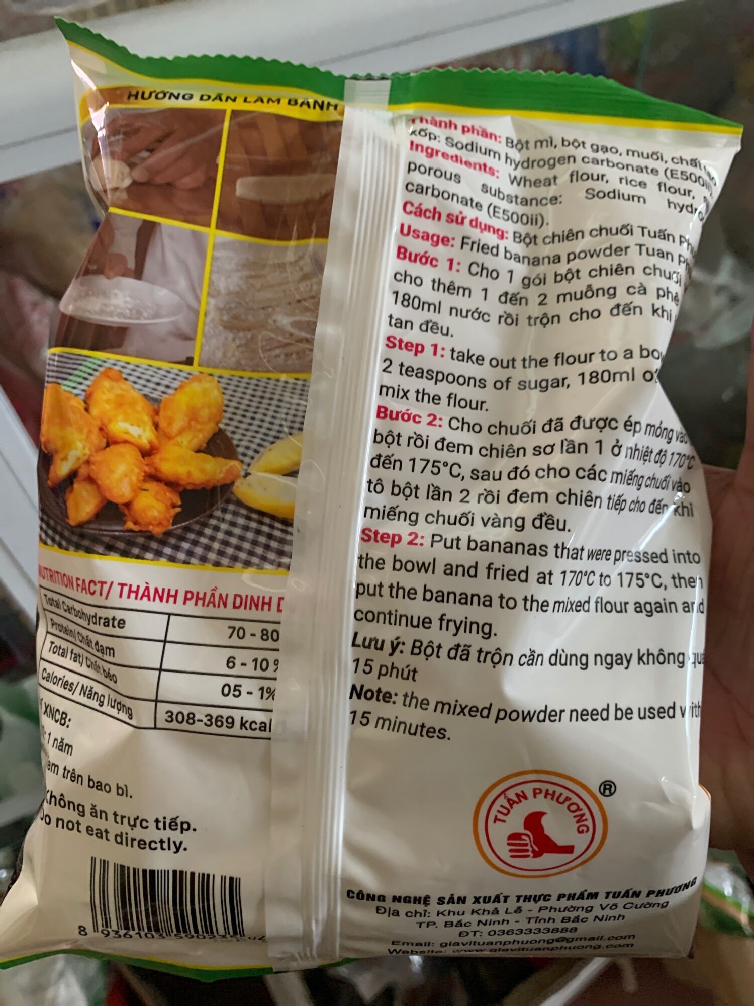 BỘT CHIÊN CHUỐI GÓI 400g