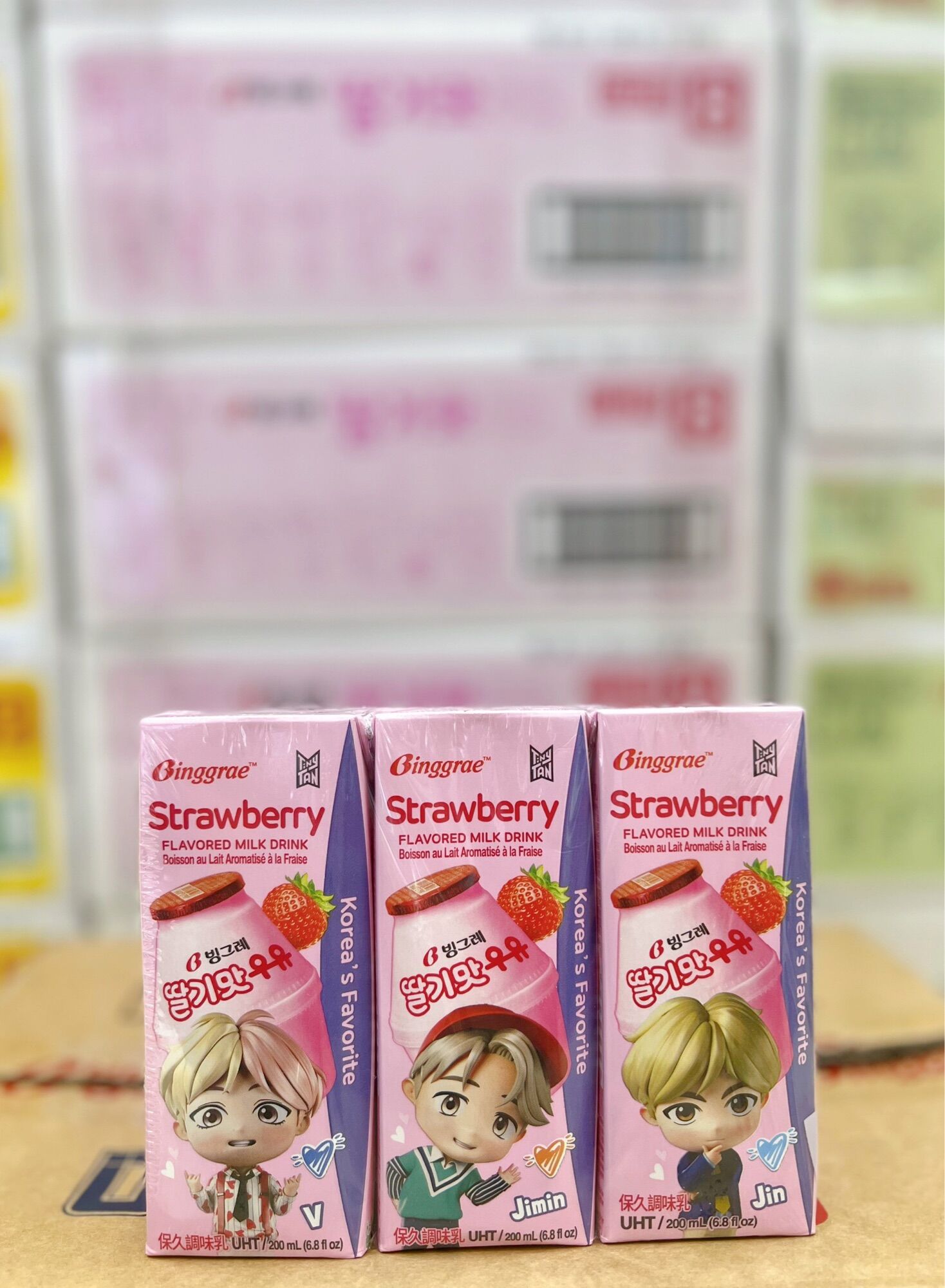 Sữa trái cây Binggrae phiên bản BTS Hàn Quốc