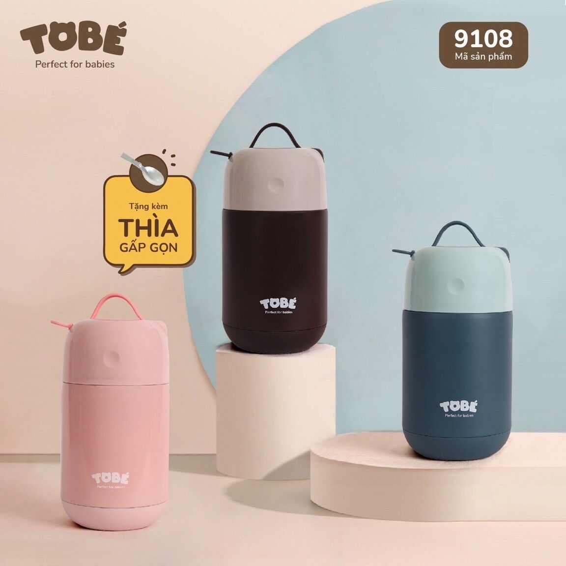 Bình ủ cháo cao cấp cho bé TOBE