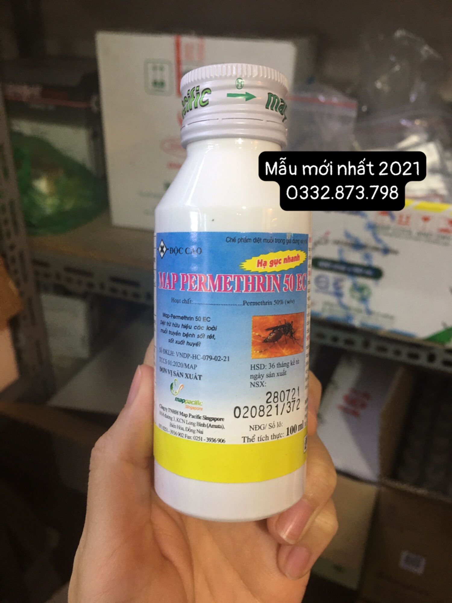 Thuốc diệt muỗi Permethrin 50EC ( 100ml) - Hàng Y Tế
