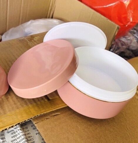 Hủ đựng kem body 200gr-màu hồng đất