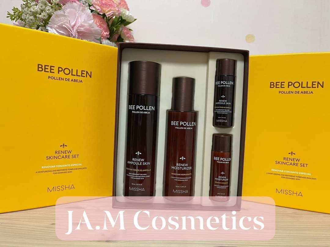  [Missha] Bộ Dưỡng Da Bee Pollen Renew Skincare Set 4 Món