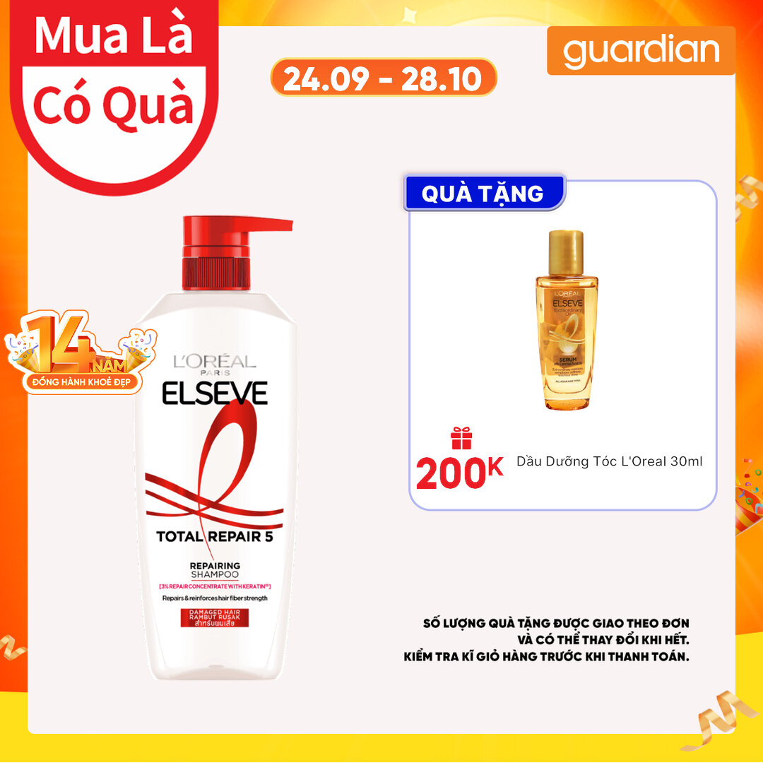 Dầu gội phục hồi hư tổn L'Oreal Elseve Total Repair (650ml)