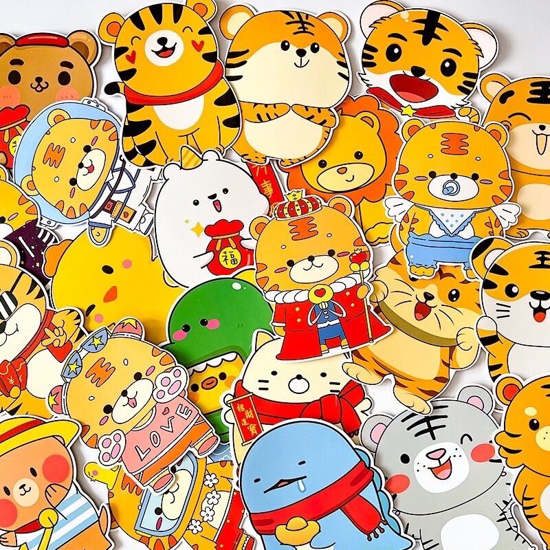 [Set 5 bao] Bao lì xì chibi hình Cọp cute năm 2022