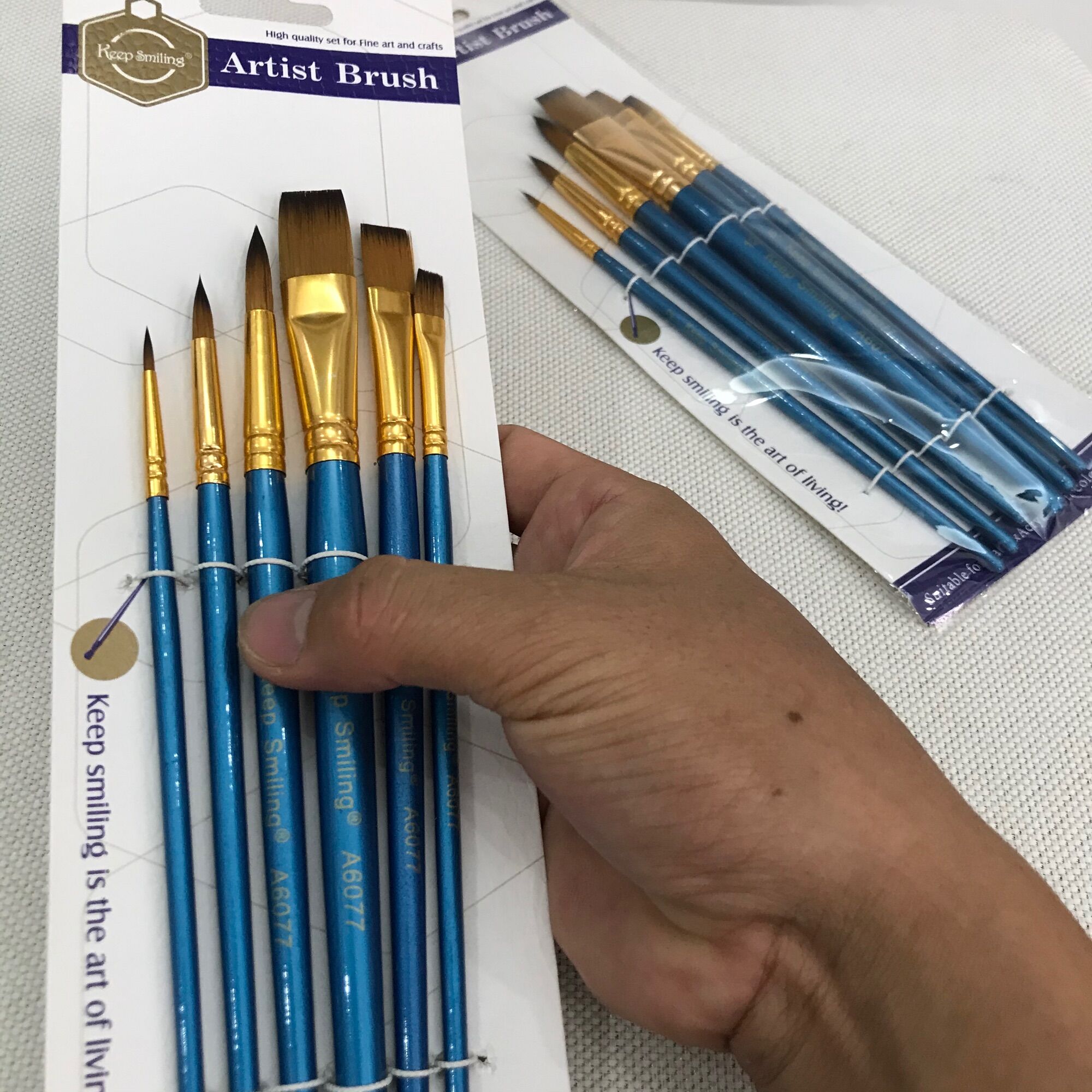 Bút cọ vẽ màu , cọ lông cán gỗ vẽ nail , màu nước , Sơn Acrylic - Bộ cọ Nâu cán gỗ tô màu , cọ học vẽ Mỹ thuật , bàn chải cọ
