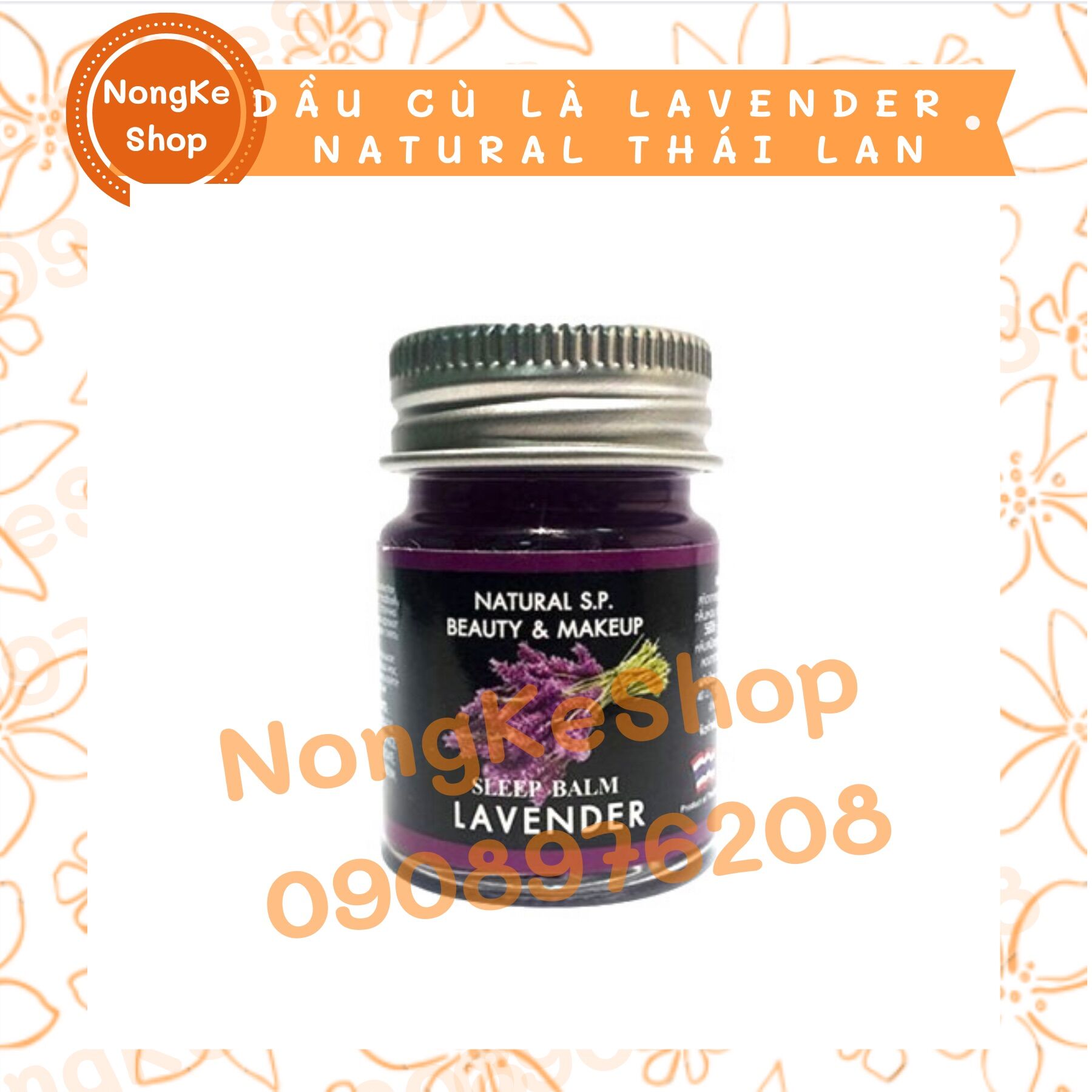 Lố 12 hủ dầu cù là ngủ ngon lavender Natural S.P