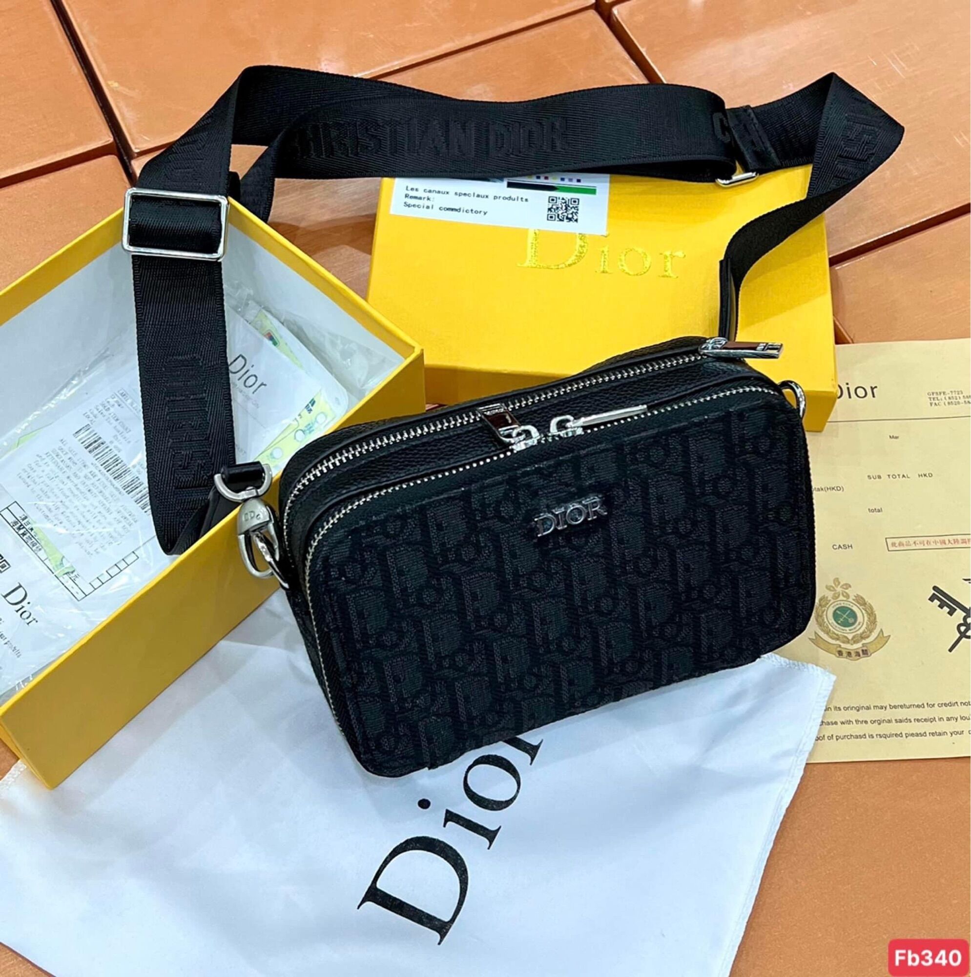 { Free ship max} túi đeo chéo nam hot hit bản full box ( men store 9x)