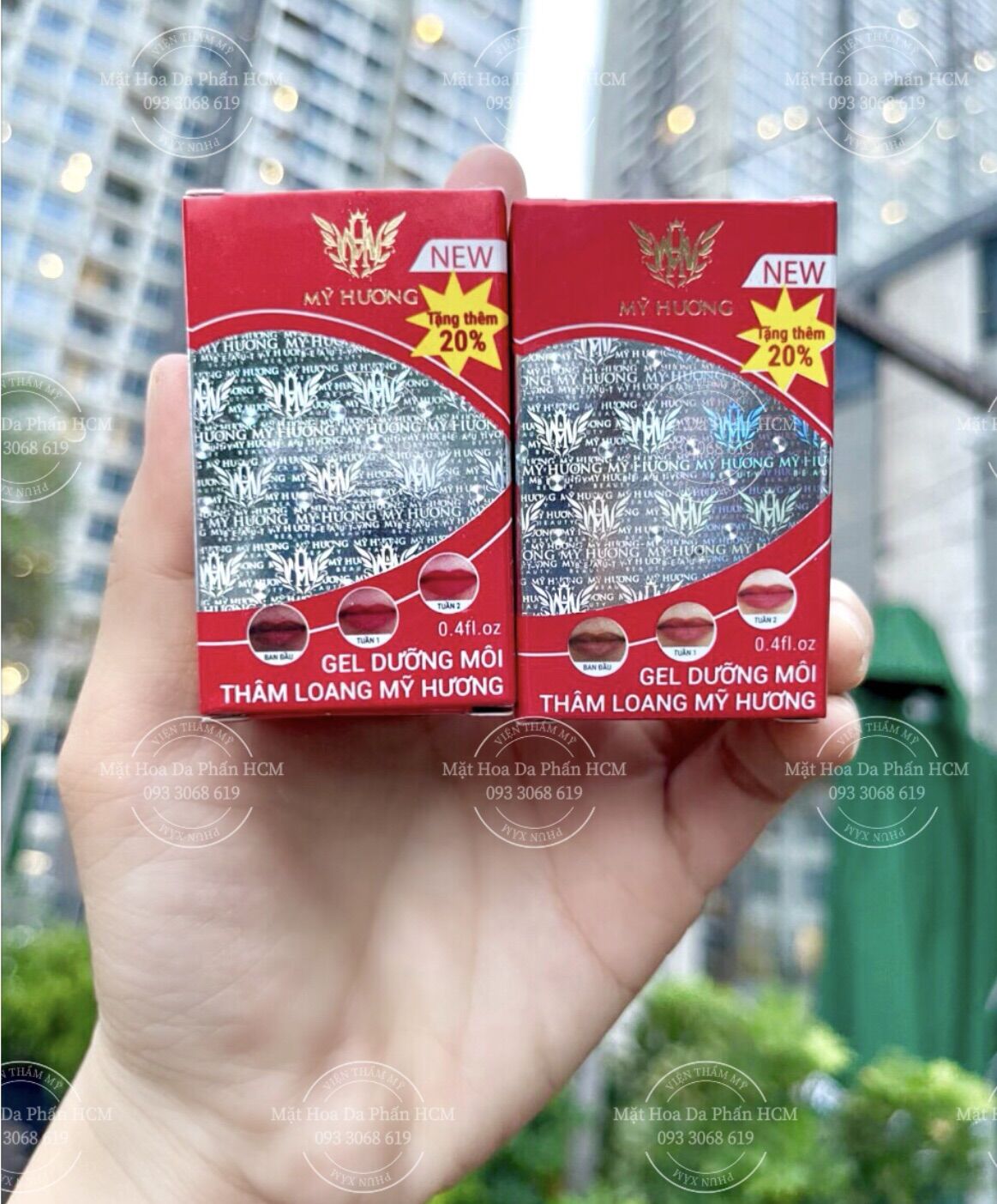 01 hộp gel dưỡng môi thâm loang mỹ hương hàng chuẩn 10g
