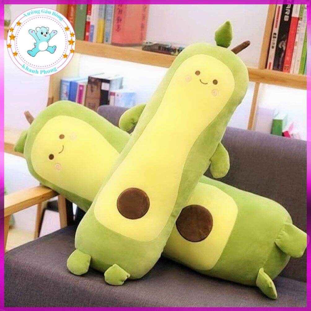 Gấu Bông gối ôm bơ dài khổng lồ Thú bông  mềm mịn dễ thương kích thước 70cm và 50cm