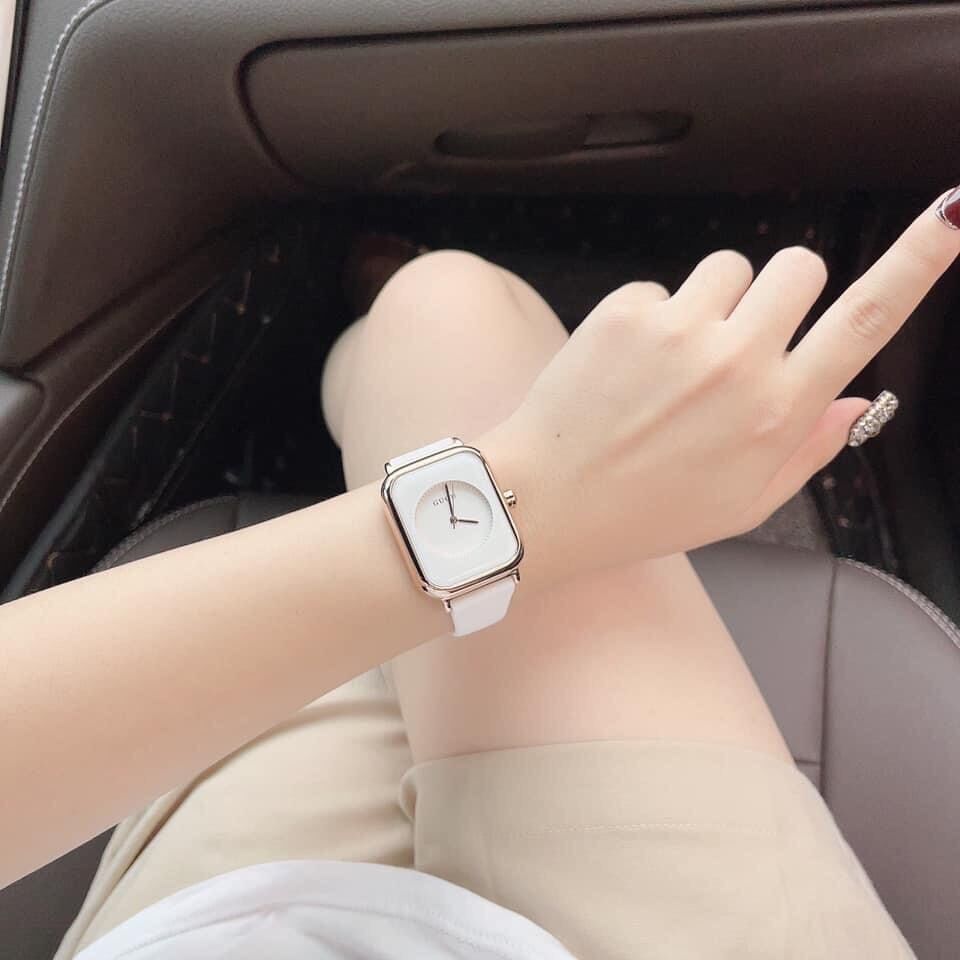 Đồng Hồ Nữ Guou Hồng Trắng Đen
