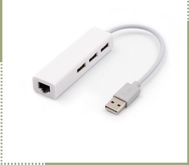 Cáp Chuyển Usb Sang Lan Kèm 3 Cổng Usb 2.0