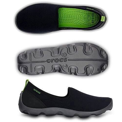 Giày vải Crocs Skimmer cho nữ (màu đen đế đen)